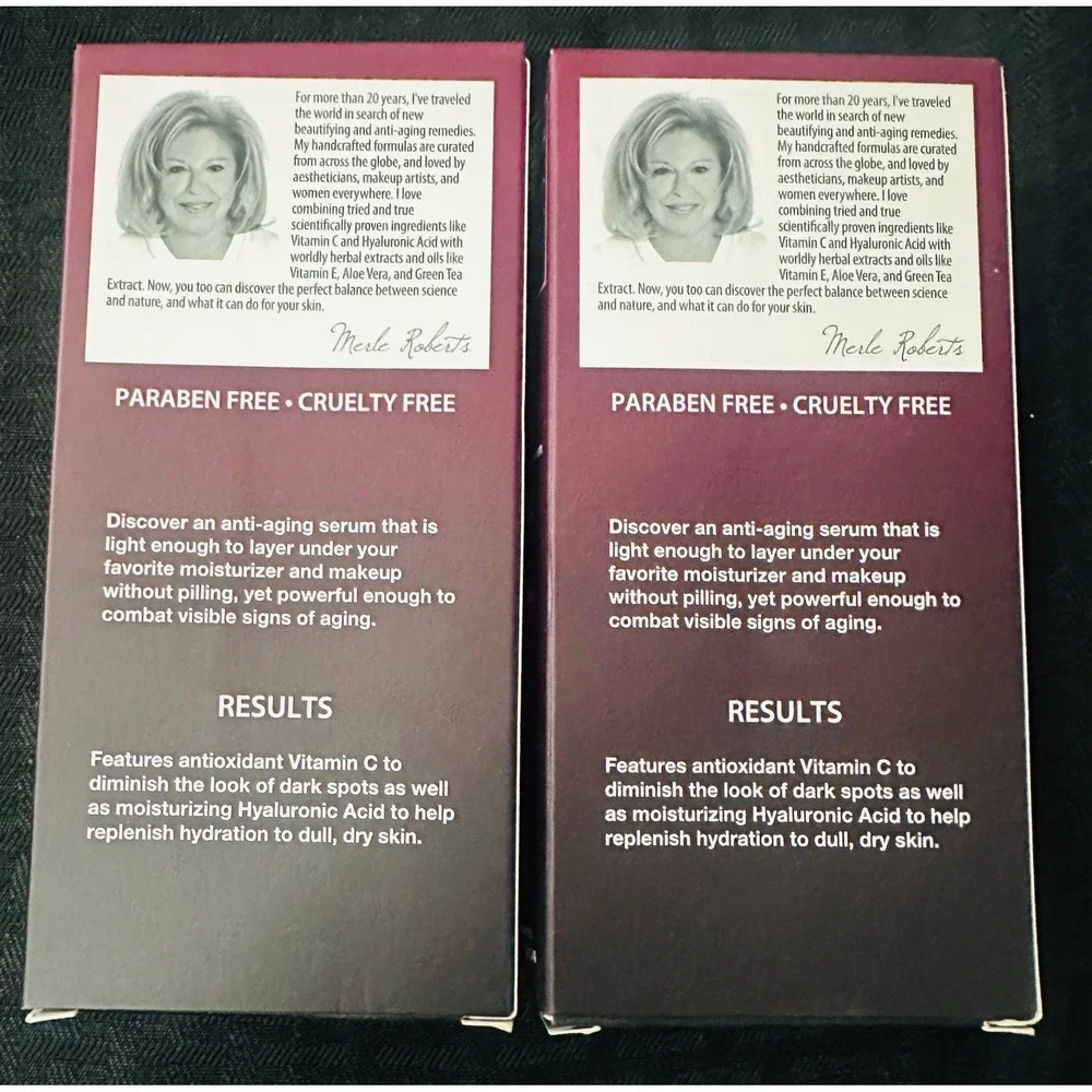 Merle Roberts Dark Spot Serum Vitamin C 1oz Lot 2 Discontinued HTF NIB Skincare